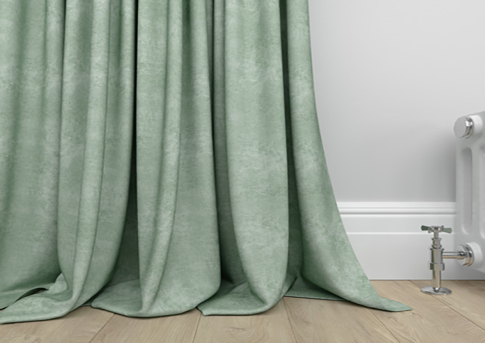 Florence Faux Suede, Light Jade - Made to Measure Curtains - Image 6